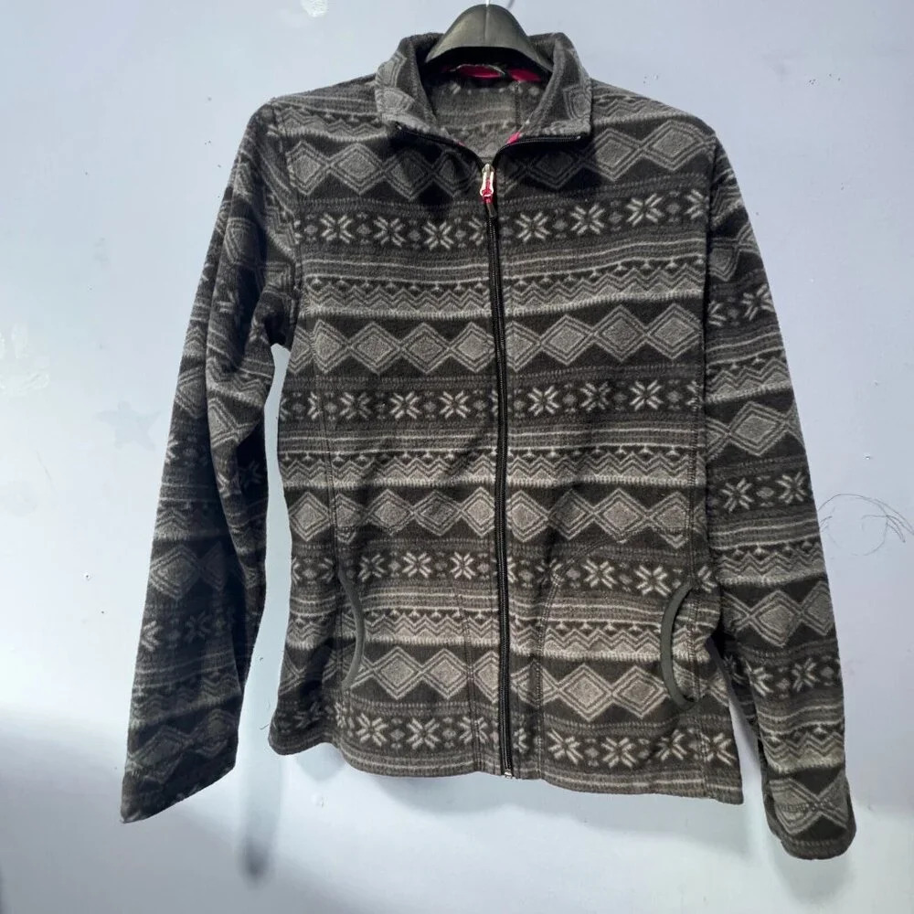 Woolrich fleece  sweater full zip‎ ladies size medium